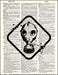 An image of a(n) Gas Mask Sign Dictionary Art Print.