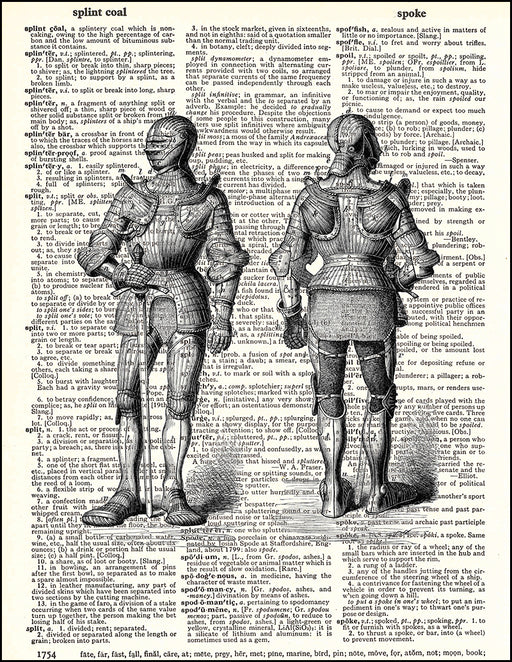 An image of a(n) Knights Armor Dictionary Art Print.