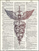 An image of a(n) Caduceus Medical Symbol Dictionary Art Print.