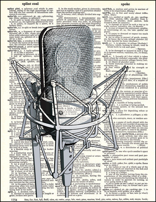 An image of a(n) Microphone Dictionary Art Print.