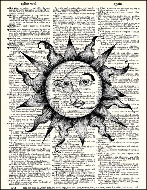 An image of a(n) Sun and Moon Dictionary Art Print.