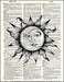 An image of a(n) Sun and Moon Dictionary Art Print.