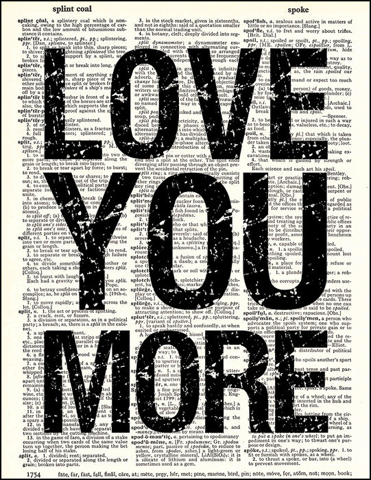 An image of a(n) Love You More Dictionary Art Print.