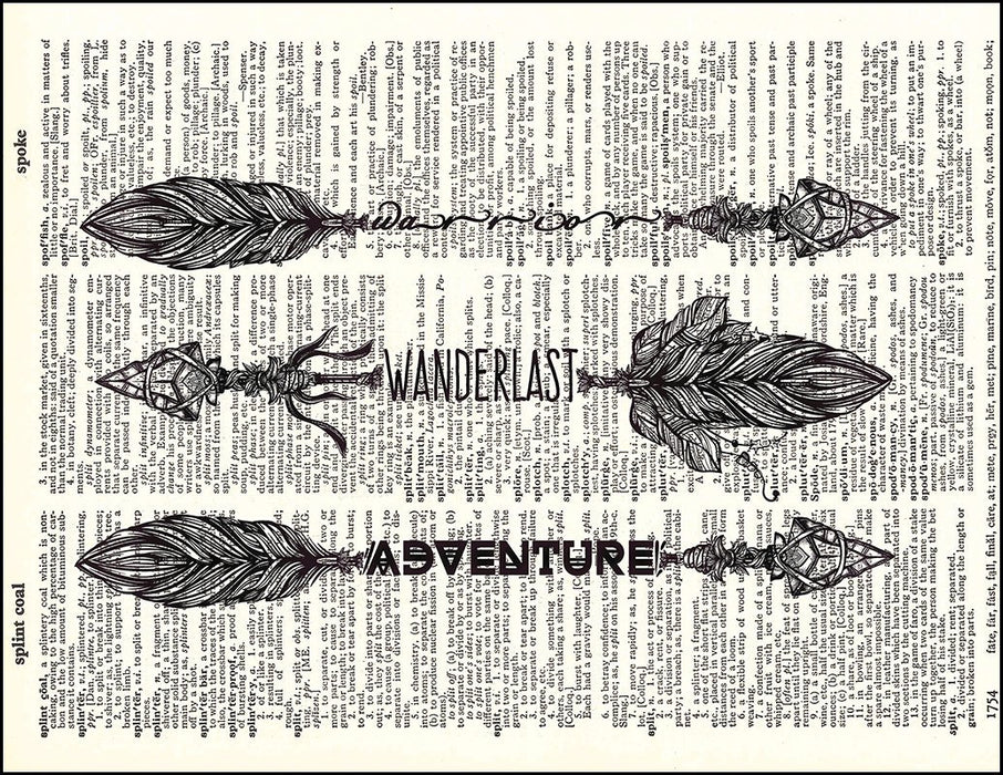 An image of a(n) Arrows Dictionary Art Print.