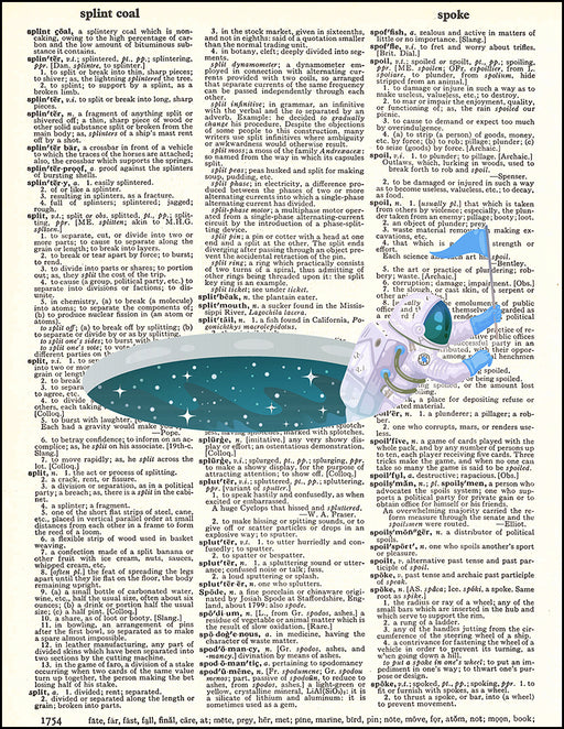 An image of a(n) Astronaut Hole Dictionary Art Print.