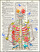 An image of a(n) Blooming Skeleton Dictionary Art Print.