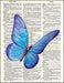 An image of a(n) Butterfly Watercolor Dictionary Art Print.