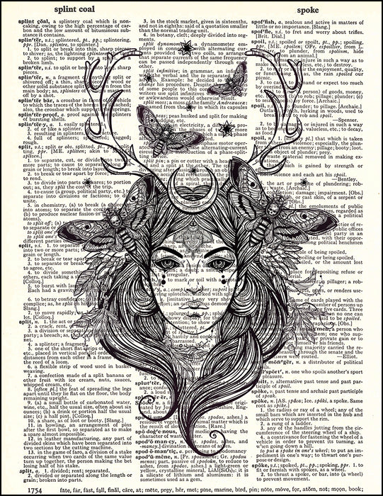 An image of a(n) Gypsy Dictionary Art Print.