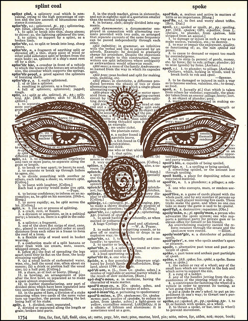 An image of a(n) Henna Eyes Dictionary Art Print.