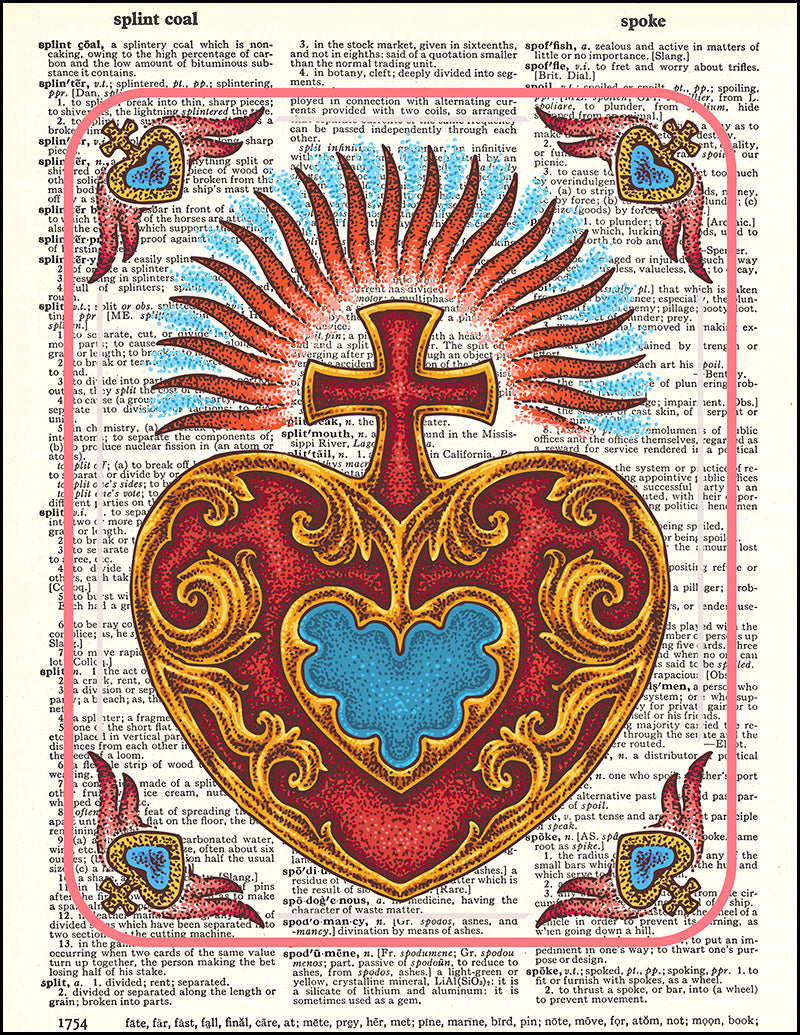 vintage sacred heart art