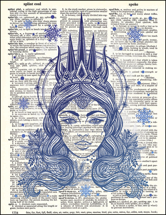 An image of a(n) Snow Queen Dictionary Art Print.
