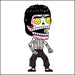An image of a(n) Bruce Lee inspired  Day of the Dead sticker.