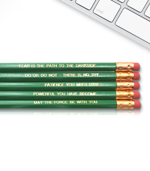 An image of a(n) Yoda inspired Inspirational Pencil.