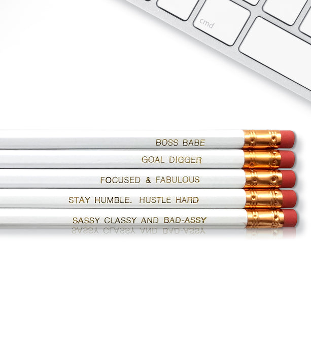 An image of a(n) Boss Babe inspired Inspirational Pencil.