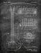 An image of a(n) Gibson Guitar 1955 - Patent Art Print - Chalkboard.