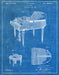 An image of a(n) Piano 1937 - Patent Art Print - Blueprint.