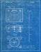 An image of a(n) Bathroom Scale 1933 - Patent Art Print - Blueprint.