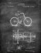 An image of a(n) Bicycle Gearing 1894 - Patent Art Print - Chalkboard.