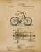 An image of a(n) Bicycle Gearing 1894 - Patent Art Print - Parchment.