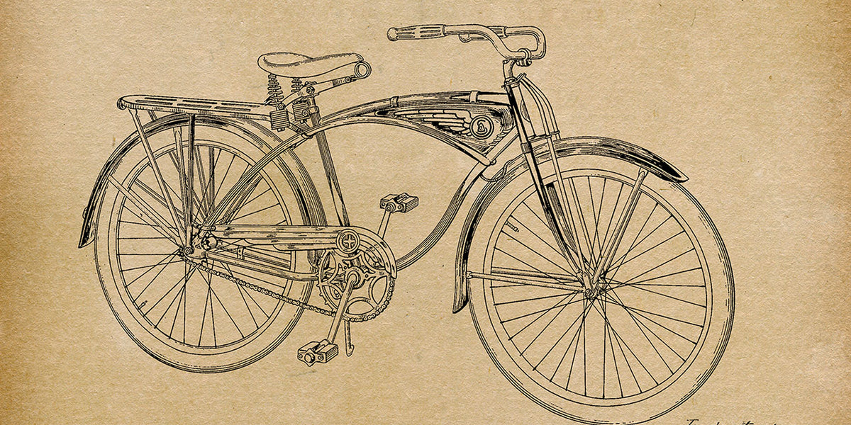 1939 schwinn bicycle Schwinn Bicycle 1939 - Patent Art Print