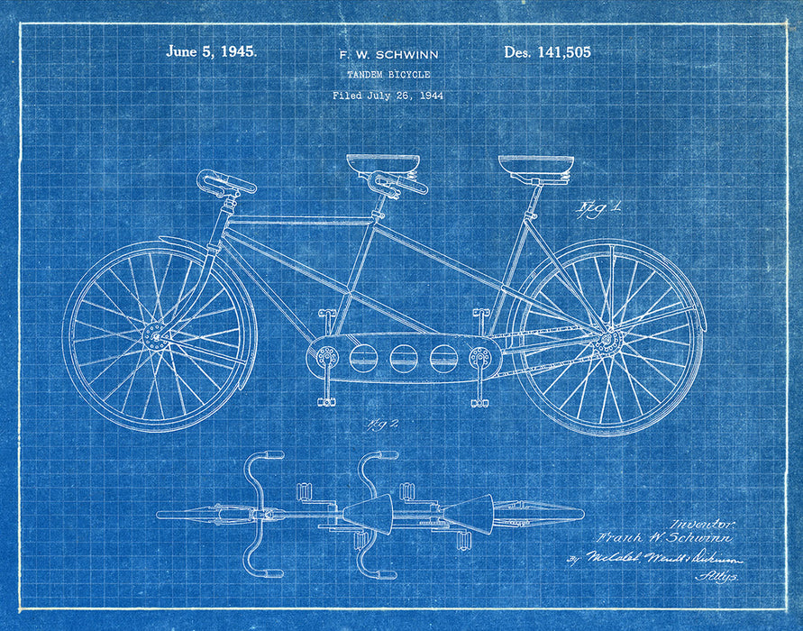 tandem bicycle schwinn Twinn Classic Adult Beach Cruiser Bike, Double Seater, Low Step Steel Frame, 7-Speed, 650c Urban Tires, Alloy Caliper Brakes, Medium Frame, Blue : Sports & Outdoors Schwinn Tandem Bicycle 1944 -