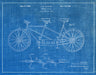 An image of a(n) Schwinn Tandem Bicycle 1944 - Patent Art Print - Blueprint.