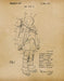 An image of a(n) Space Suit 1973 - Patent Art Print - Parchment.