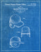 An image of a(n) Baseball Helmet 1960 - Patent Art Print - Blueprint.