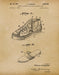 An image of a(n) Basket Ball Shoes 1971 - Patent Art Print - Parchment.