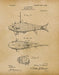 An image of a(n) Fishing Bait 1908 - Patent Art Print - Parchment.