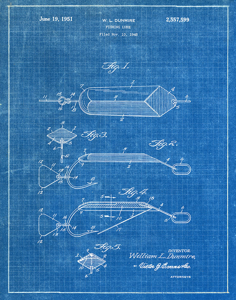 fishing artificial lure patent 1936 AL Foss Lures American Fork & Hoe Vintage Magazine Ad Adirondack Retro Vintage Fishing Lure Patent Art