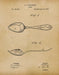 An image of a(n) Spoon 1882 - Patent Art Print - Parchment.
