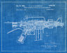 An image of a(n) Sturtevant Firearm 1966 - Patent Art Print - Blueprint.