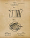 An image of a(n) Kitchen Pitcher 1904 - Patent Art Print - Parchment.