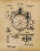 An image of a(n) Compass 1918 - Patent Art Print - Parchment.