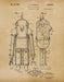 An image of a(n) Deep Sea Diving Suit 1935 - Patent Art Print - Parchment.