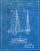 An image of a(n) Sailboat 1938 - Patent Art Print - Blueprint.