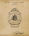 An image of a(n) Police Badge 1924 - Patent Art Print - Parchment.