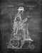 An image of a(n) Smoking Man 1912 - Patent Art Print - Chalkboard.