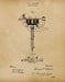An image of a(n) Stencil Pen Tattoos 1877 - Patent Art Print - Parchment.