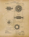An image of a(n) Dynamo Machine 2 Tesla 1888 - Patent Art Print - Parchment.