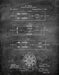An image of a(n) Electro Magnetic Motor 2 Tesla 1889 - Patent Art Print - Chalkboard.