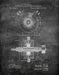 An image of a(n) Generator Tesla 1891 - Patent Art Print - Chalkboard.