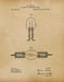 An image of a(n) Incandescent Lamp 1891 - Patent Art Print - Parchment.