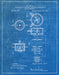 An image of a(n) Tesla Apparatus 1896 - Patent Art Print - Blueprint.
