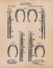 An image of a(n) Horseshoe Patent Art Print Parchment.