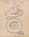 An image of a(n) Hat Patent Art Print Parchment.