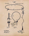 An image of a(n) Lasso Patent Art Print Parchment.