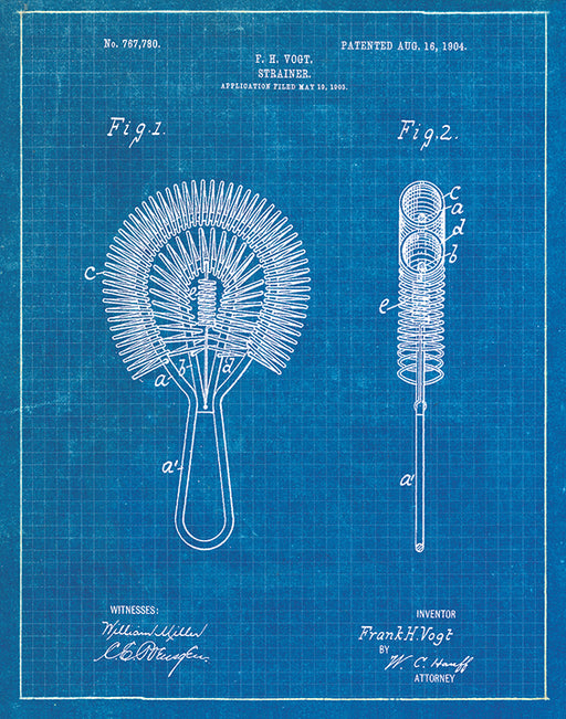 An image of a(n) Stainer Patent Art Print Blueprint.