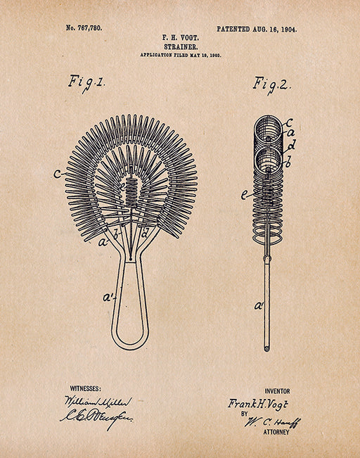 An image of a(n) Stainer Patent Art Print Parchment.